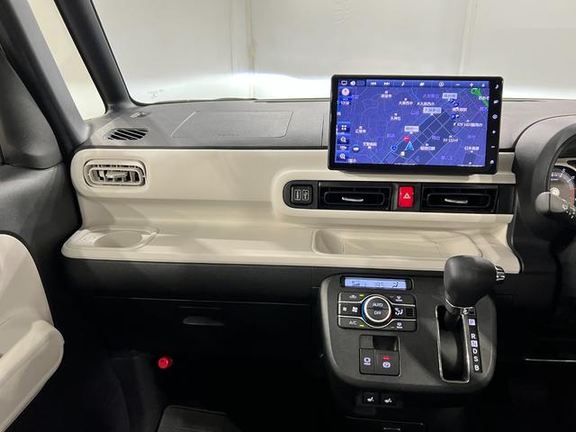 ムーヴキャンバスストライプスＧターボ　走行１６３５４キロ／ナビ／ドラレコ一年保証・走行距離無制限走行１６３５４キロ　フルセグナビ　全周囲カメラ　ドラレコ　ＥＴＣ　クリアランスソナー　オートライト　ＬＥＤヘッドライト　シートヒーター　両側電動スライドドア（埼玉県）の中古車