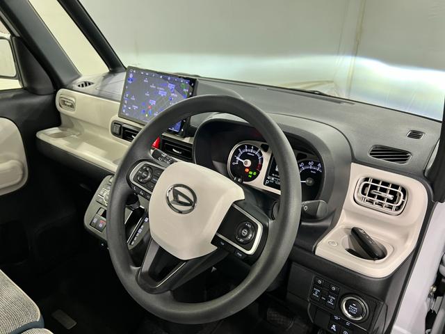 ムーヴキャンバスストライプスＧターボ　走行１６３５４キロ／ナビ／ドラレコ一年保証・走行距離無制限走行１６３５４キロ　フルセグナビ　全周囲カメラ　ドラレコ　ＥＴＣ　クリアランスソナー　オートライト　ＬＥＤヘッドライト　シートヒーター　両側電動スライドドア（埼玉県）の中古車