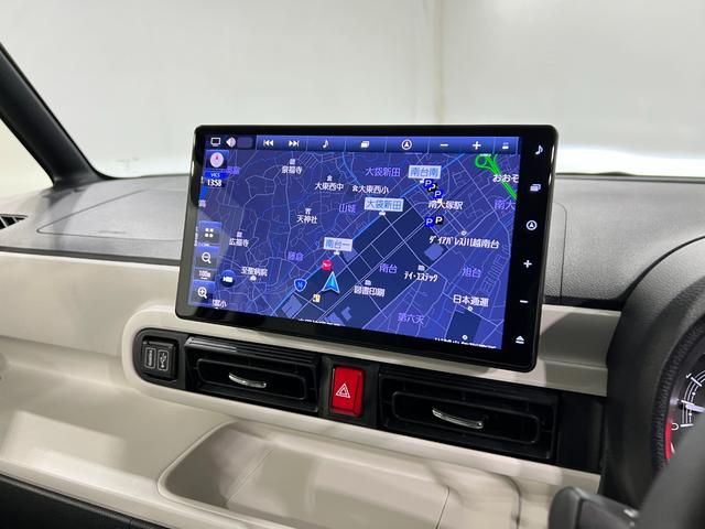 ムーヴキャンバスストライプスＧターボ　走行１６３５４キロ／ナビ／ドラレコ一年保証・走行距離無制限走行１６３５４キロ　フルセグナビ　全周囲カメラ　ドラレコ　ＥＴＣ　クリアランスソナー　オートライト　ＬＥＤヘッドライト　シートヒーター　両側電動スライドドア（埼玉県）の中古車