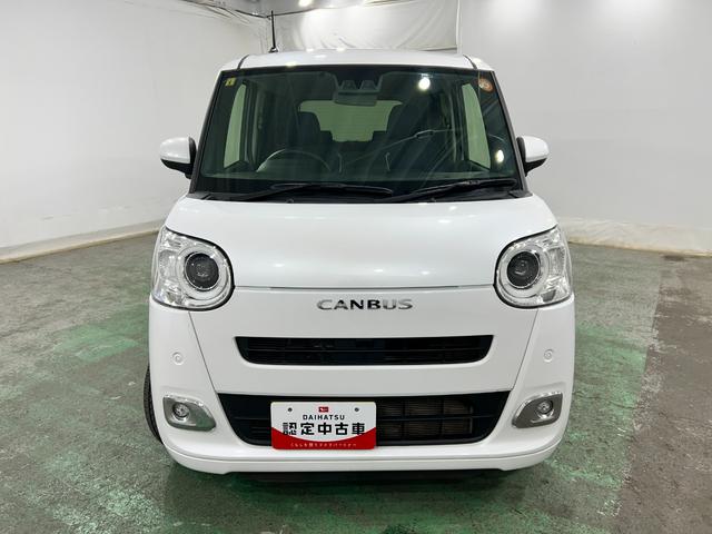 ムーヴキャンバスセオリーＧターボ　走行６１７７８キロ／クリアランスソナー一年保証・走行距離無制限　走行６１７７８キロ　サイドエアバック　クリアランスソナー　オートマチックハイビーム　オートライト　ＬＥＤヘッドライト　ベンチシート　シートヒーター　両側電動スライドドア（東京都）の中古車