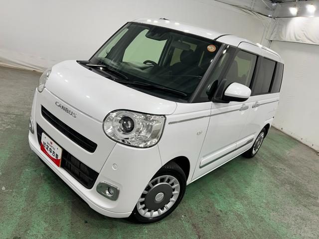 ムーヴキャンバスセオリーＧターボ　走行２６５００キロ／ＬＥＤヘッドライト一年保証・走行距離無制限　走行２６５００キロ　サイドエアバック　クリアランスソナー　オートマチックハイビーム　オートライト　ＬＥＤヘッドライト　ベンチシート　シートヒーター　両側電動スライドドア（埼玉県）の中古車