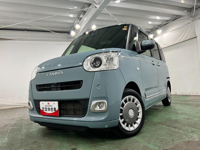 ムーヴキャンバスセオリーＧターボ　走行２４８７０キロ／クリアランスソナー一年保証・走行距離無制限　走行２４８７０キロ　サイドエアバック　クリアランスソナー　オートマチックハイビーム　オートライト　ＬＥＤヘッドライト　ベンチシート　シートヒーター　両側電動スライドドア（埼玉県）の中古車