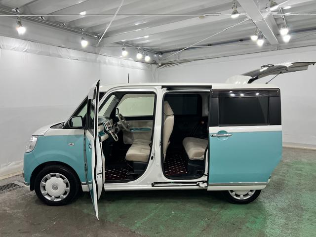 ムーヴキャンバスＧメイクアップ　ＳＡII　走行６５５０９キロ／車検整備付一年保証・走行距離無制限走行６５５０９キロ　車検整備付　フルセグナビ　ブルートゥース　全周囲カメラ　ドラレコ　サイドエアバック　オートライト　ＬＥＤヘッドライト　両側電動スライドドア（埼玉県）の中古車