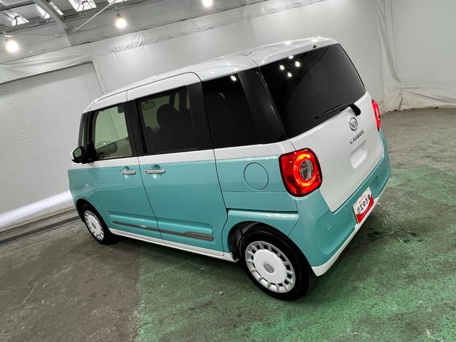ムーヴキャンバスストライプスGターボ 走行21450キロ/フルセグナビ1年保証距離無制限 走行距離21450キロ フルセグナビ バックカメラ ブルートゥース 純正マット サイドエアバッグ LEDヘッドランプ アイドリングストップ シートヒーター 両側電動スライドドア(埼玉県)の中古車
