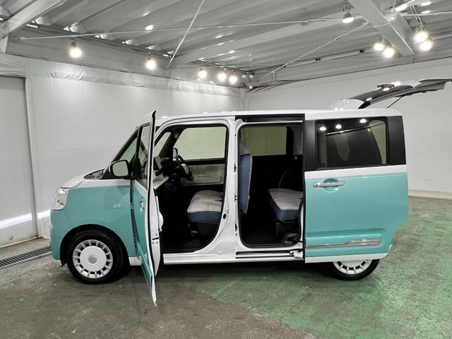 ムーヴキャンバスストライプスGターボ 走行21450キロ/フルセグナビ1年保証距離無制限 走行距離21450キロ フルセグナビ バックカメラ ブルートゥース 純正マット サイドエアバッグ LEDヘッドランプ アイドリングストップ シートヒーター 両側電動スライドドア(埼玉県)の中古車