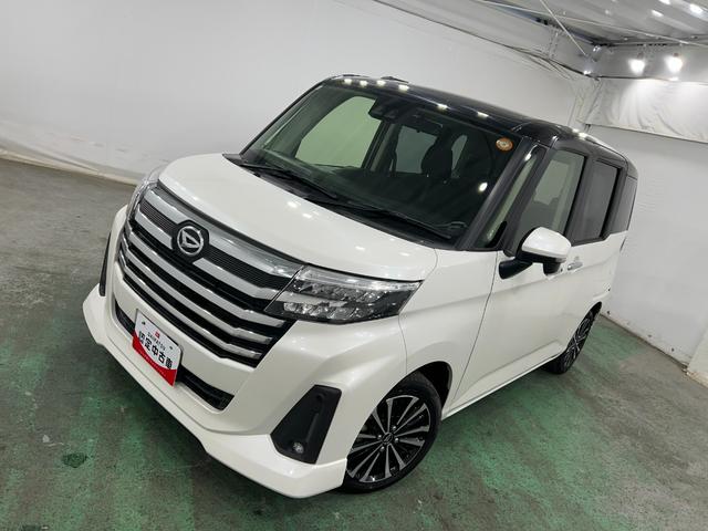 トールカスタムG ターボ 走行26367キロ/LEDヘッドランプ1年保証距離無制限 走行距離26367キロ 純正マット オートライト LEDヘッドランプ アイドリングストップ 両側電動スライドドア オート格納式ドアミラー キーフリー 電動パーキングブレーキ(埼玉県)の中古車