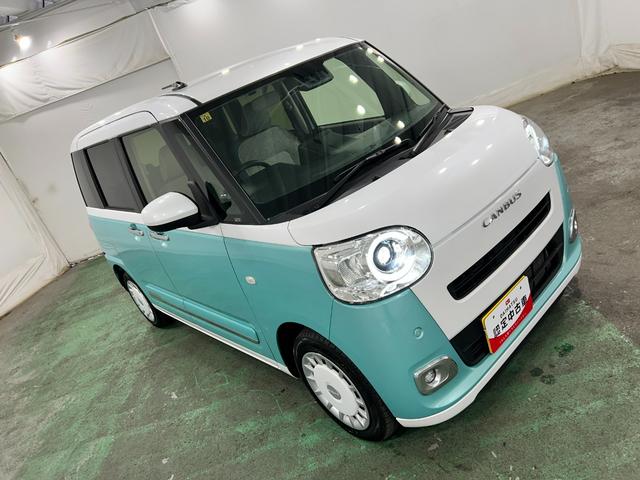 ムーヴキャンバスストライプスＧターボ　走行２７２４４キロ／ＬＥＤヘッドランプ１年保証距離無制限　走行距離２７２４４キロ　純正マット　助手席エアバッグ　サイドエアバッグ　ＬＥＤヘッドランプ　アイドリングストップ　シートヒーター　両側電動スライドドア　オート格納式ドアミラー（埼玉県）の中古車