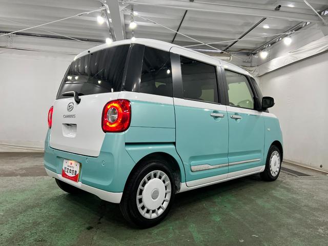 ムーヴキャンバスストライプスＧターボ　走行２７２４４キロ／ＬＥＤヘッドランプ１年保証距離無制限　走行距離２７２４４キロ　純正マット　助手席エアバッグ　サイドエアバッグ　ＬＥＤヘッドランプ　アイドリングストップ　シートヒーター　両側電動スライドドア　オート格納式ドアミラー（埼玉県）の中古車