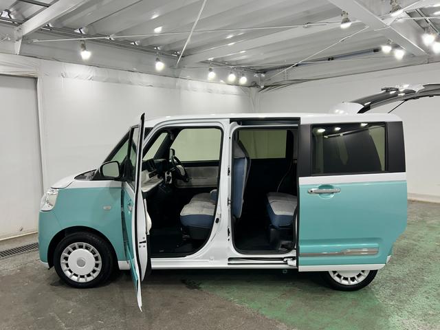 ムーヴキャンバスストライプスＧターボ　走行２７２４４キロ／ＬＥＤヘッドランプ１年保証距離無制限　走行距離２７２４４キロ　純正マット　助手席エアバッグ　サイドエアバッグ　ＬＥＤヘッドランプ　アイドリングストップ　シートヒーター　両側電動スライドドア　オート格納式ドアミラー（埼玉県）の中古車