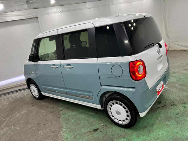 ムーヴキャンバスストライプスＧターボ　走行２２０５２キロ／ＬＥＤヘッドランプ１年保証距離無制限　走行距離２２０５２キロ　純正マット　サイドエアバッグ　ＬＥＤヘッドランプ　アイドリングストップ　シートヒーター　両側電動スライドドア　オート格納式ドアミラー　電動パーキングブレーキ（埼玉県）の中古車
