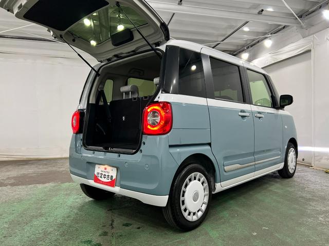 ムーヴキャンバスストライプスＧターボ　走行２２０５２キロ／ＬＥＤヘッドランプ１年保証距離無制限　走行距離２２０５２キロ　純正マット　サイドエアバッグ　ＬＥＤヘッドランプ　アイドリングストップ　シートヒーター　両側電動スライドドア　オート格納式ドアミラー　電動パーキングブレーキ（埼玉県）の中古車