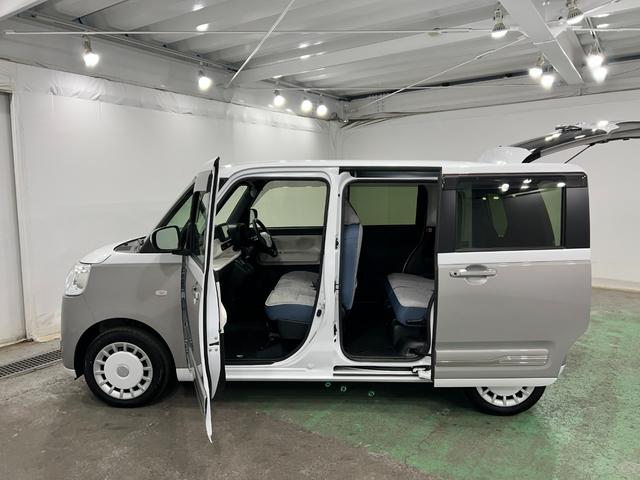 ムーヴキャンバスストライプスＧ　走行５５７１キロ／純正ナビ／ドラレコ１年保証距離無制限　走行距離５５７１キロ　純正フルセグナビ　パノラマモニター　ドラレコ　純正マット　サイドエアバッグ　ＬＥＤヘッドランプ　アイドリングストップ　シートヒーター　両側電動スライドドア（埼玉県）の中古車