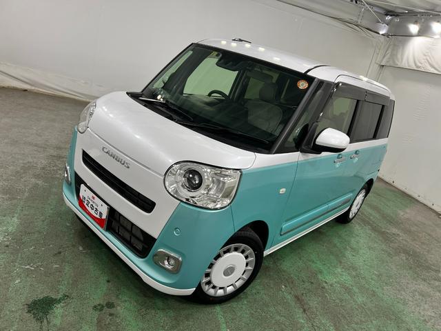 ムーヴキャンバスストライプスＧ　車検整備付／走行８９２６キロ／ナビドラレコ１年保証距離無制限　走行距離８９２６キロ　純正フルセグナビ　バックカメラ　ドラレコ　純正マット　サイドエアバッグ　ＬＥＤヘッドランプ　アイドリングストップ　シートヒーター　両側電動スライドドア（埼玉県）の中古車