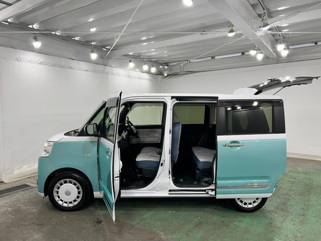 ムーヴキャンバスストライプスＧ　車検整備付／走行８９２６キロ／ナビドラレコ１年保証距離無制限　走行距離８９２６キロ　純正フルセグナビ　バックカメラ　ドラレコ　純正マット　サイドエアバッグ　ＬＥＤヘッドランプ　アイドリングストップ　シートヒーター　両側電動スライドドア（埼玉県）の中古車