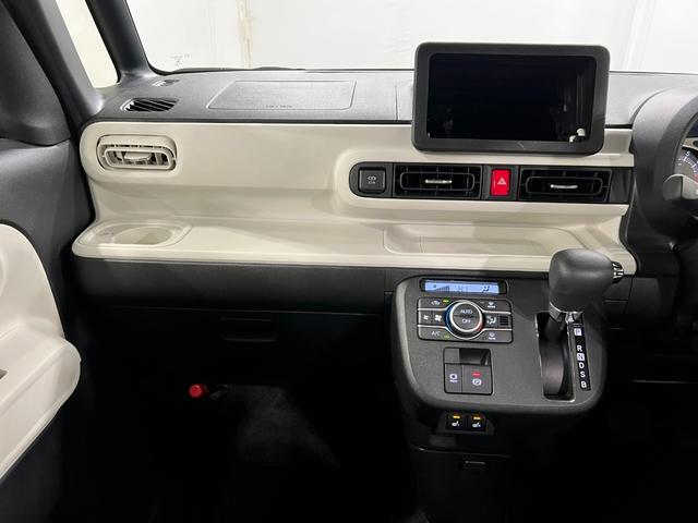 ムーヴキャンバスストライプスＧターボ　走行１４９５９キロ／ＬＥＤヘッドランプ１年保証距離無制限　走行距離１４９５９キロ　純正マット　サイドエアバッグ　ＬＥＤヘッドランプ　アイドリングストップ　シートヒーター　両側電動スライドドア　電動パーキングブレーキ　オート格納式ドアミラー（東京都）の中古車
