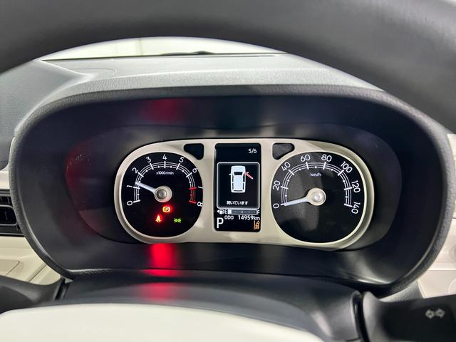 ムーヴキャンバスストライプスＧターボ　走行１４９５９キロ／ＬＥＤヘッドランプ１年保証距離無制限　走行距離１４９５９キロ　純正マット　サイドエアバッグ　ＬＥＤヘッドランプ　アイドリングストップ　シートヒーター　両側電動スライドドア　電動パーキングブレーキ　オート格納式ドアミラー（東京都）の中古車