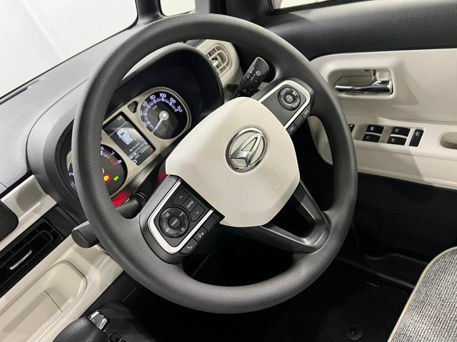 ムーヴキャンバスストライプスＧターボ　走行１４９５９キロ／ＬＥＤヘッドランプ１年保証距離無制限　走行距離１４９５９キロ　純正マット　サイドエアバッグ　ＬＥＤヘッドランプ　アイドリングストップ　シートヒーター　両側電動スライドドア　電動パーキングブレーキ　オート格納式ドアミラー（東京都）の中古車