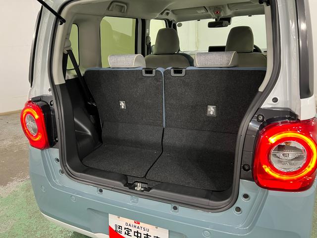 ムーヴキャンバスストライプスＧターボ　走行１４９５９キロ／ＬＥＤヘッドランプ１年保証距離無制限　走行距離１４９５９キロ　純正マット　サイドエアバッグ　ＬＥＤヘッドランプ　アイドリングストップ　シートヒーター　両側電動スライドドア　電動パーキングブレーキ　オート格納式ドアミラー（東京都）の中古車