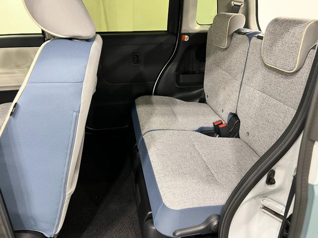 ムーヴキャンバスストライプスＧターボ　走行１４９５９キロ／ＬＥＤヘッドランプ１年保証距離無制限　走行距離１４９５９キロ　純正マット　サイドエアバッグ　ＬＥＤヘッドランプ　アイドリングストップ　シートヒーター　両側電動スライドドア　電動パーキングブレーキ　オート格納式ドアミラー（東京都）の中古車