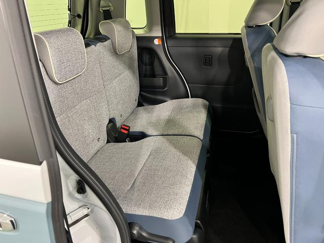 ムーヴキャンバスストライプスＧターボ　走行１４９５９キロ／ＬＥＤヘッドランプ１年保証距離無制限　走行距離１４９５９キロ　純正マット　サイドエアバッグ　ＬＥＤヘッドランプ　アイドリングストップ　シートヒーター　両側電動スライドドア　電動パーキングブレーキ　オート格納式ドアミラー（東京都）の中古車