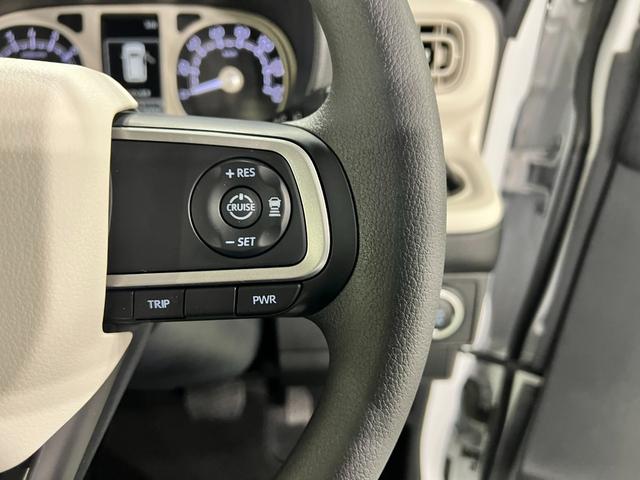 ムーヴキャンバスストライプスＧターボ　走行１４９５９キロ／ＬＥＤヘッドランプ１年保証距離無制限　走行距離１４９５９キロ　純正マット　サイドエアバッグ　ＬＥＤヘッドランプ　アイドリングストップ　シートヒーター　両側電動スライドドア　電動パーキングブレーキ　オート格納式ドアミラー（東京都）の中古車