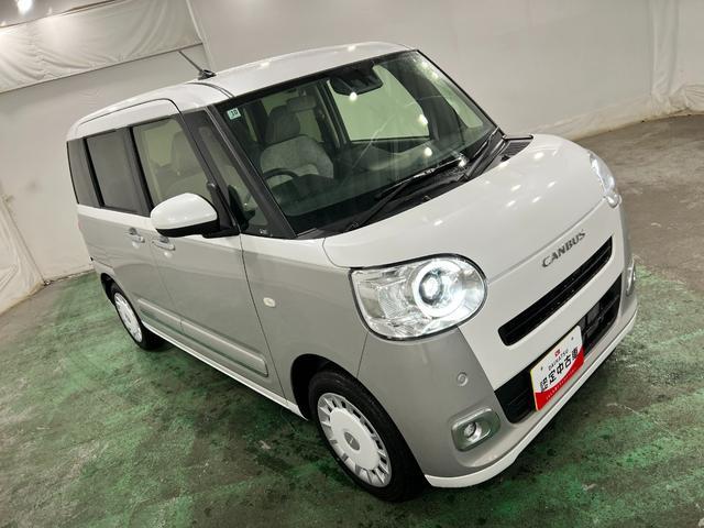 ムーヴキャンバスストライプスG 走行2115キロ/LEDヘッドランプ/マット1年保証距離無制限 走行距離2115キロ 純正マット サイドエアバッグ LEDヘッドランプ アイドリングストップ シートヒーター 両側電動スライドドア オート格納式ドアミラー 電動パーキングブレーキ(埼玉県)の中古車