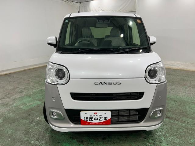 ムーヴキャンバスストライプスG 走行2115キロ/LEDヘッドランプ/マット1年保証距離無制限 走行距離2115キロ 純正マット サイドエアバッグ LEDヘッドランプ アイドリングストップ シートヒーター 両側電動スライドドア オート格納式ドアミラー 電動パーキングブレーキ(埼玉県)の中古車