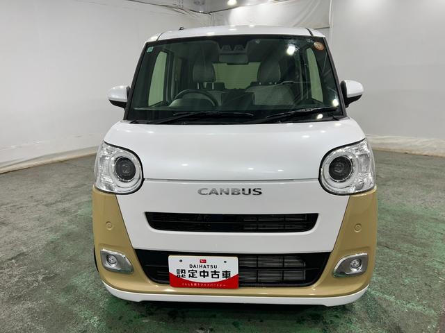 ムーヴキャンバスストライプスG 走行2908キロ/LEDヘッドランプ/マット1年保証距離無制限 走行距離2908キロ 純正マット サイドエアバッグ LEDヘッドランプ アイドリングストップ シートヒーター 両側電動スライドドア オート格納式ドアミラー 電動パーキングブレーキ(埼玉県)の中古車