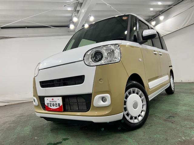 ムーヴキャンバスストライプスG 走行1290キロ/クリアランスソナー一年保証・走行距離無制限 走行1290キロ サイドエアバック クリアランスソナー オートマチックハイビーム オートライト LEDヘッドライト ベンチシート シートヒーター 両側電動スライドドア(東京都)の中古車