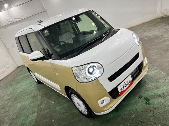 ムーヴキャンバスストライプスG 走行1290キロ/クリアランスソナー一年保証・走行距離無制限 走行1290キロ サイドエアバック クリアランスソナー オートマチックハイビーム オートライト LEDヘッドライト ベンチシート シートヒーター 両側電動スライドドア(東京都)の中古車