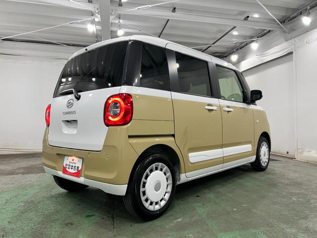 ムーヴキャンバスストライプスG 走行1290キロ/クリアランスソナー一年保証・走行距離無制限 走行1290キロ サイドエアバック クリアランスソナー オートマチックハイビーム オートライト LEDヘッドライト ベンチシート シートヒーター 両側電動スライドドア(東京都)の中古車