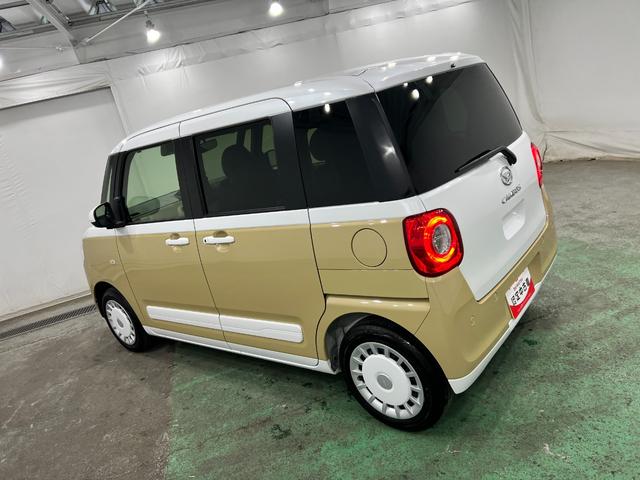 ムーヴキャンバスストライプスG 走行1290キロ/クリアランスソナー一年保証・走行距離無制限 走行1290キロ サイドエアバック クリアランスソナー オートマチックハイビーム オートライト LEDヘッドライト ベンチシート シートヒーター 両側電動スライドドア(東京都)の中古車