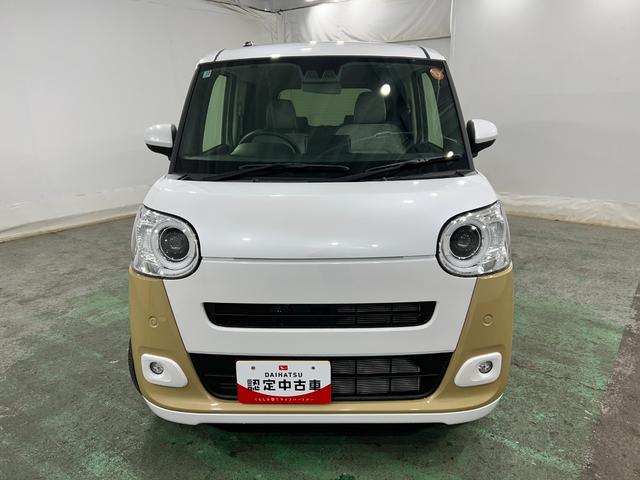 ムーヴキャンバスストライプスG 走行1290キロ/クリアランスソナー一年保証・走行距離無制限 走行1290キロ サイドエアバック クリアランスソナー オートマチックハイビーム オートライト LEDヘッドライト ベンチシート シートヒーター 両側電動スライドドア(東京都)の中古車