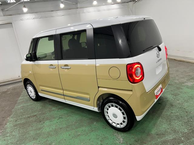 ムーヴキャンバスストライプスＧ　走行１３５０キロ／クリアランスソナー一年保証・走行距離無制限　走行１３５０キロ　サイドエアバック　クリアランスソナー　オートマチックハイビーム　オートライト　ＬＥＤヘッドライト　ベンチシート　シートヒーター　両側電動スライドドア（埼玉県）の中古車