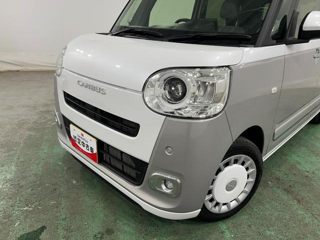 ムーヴキャンバスストライプスＧターボ　走行９５１４キロ／ドラレコ／Ｂカメラ１年保証距離無制限　走行距離９５１４キロ　ディスプレイオーディオ　バックカメラ　ドラレコ　純正マット　サイドエアバッグ　ＬＥＤヘッドランプ　アイドリングストップ　シートヒーター　両側電動スライドドア（埼玉県）の中古車