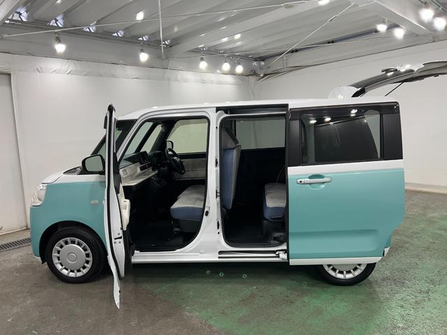 ムーヴキャンバスストライプスＸ　走行１０３８２キロ／車検整備付一年保証・走行距離無制限　走行１０３８２キロ　サイドエアバック　クリアランスソナー　オートマチックハイビーム　オートライト　ベンチシート　シートヒーター　両側電動スライドドア（埼玉県）の中古車