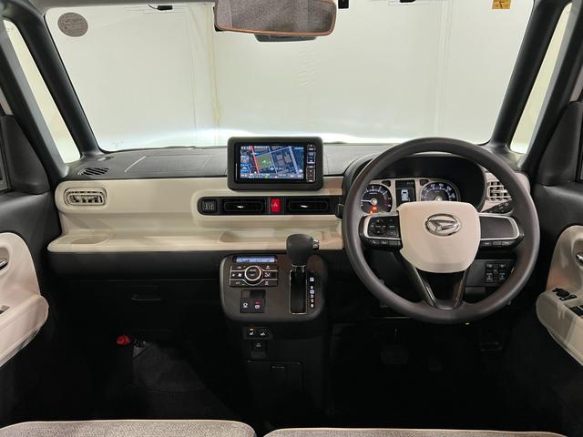 ムーヴキャンバスストライプスＧ　車検整備付／走行２５５８４キロ／ナビドラレコ１年保証距離無制限　走行距離２５５８４キロ　純正フルセグナビ　バックカメラ　ドラレコ　純正マット　サイドエアバッグ　ＬＥＤヘッドランプ　アイドリングストップ　シートヒーター　両側電動スライドドア（埼玉県）の中古車