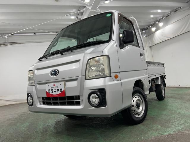 サンバートラックTC−SC 走行80227キロ/4WD/車検整備付/ナビ一年保証・走行距離無制限走行80227キロ フルセグナビ ブルートゥース 助手席エアバック 4WD 車検整備付 キーレス(埼玉県)の中古車