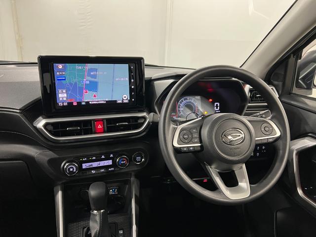 ロッキーX ターボ 走行14563キロ/9インチナビ/バックカメラ1年保証・走行距離無制限 車検R10.5 純正フルセグナビ TV DVD CD BTオーディオ サイドエアバック クリアランスソナー オートライト LEDヘッドライト ドラレコ ETC(埼玉県)の中古車
