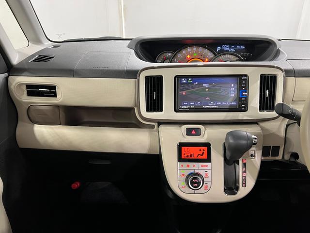 ムーヴキャンバスＧメイクアップリミテッド　ＳＡIII　走行９４３３キロ／ナビ一年保証・走行距離無制限走行９４３３キロ　車検整備付　フルセグナビ　ブルートゥース　全周囲カメラ　ＬＥＤヘッドライト　オートライト　両側電動スライドドア（埼玉県）の中古車