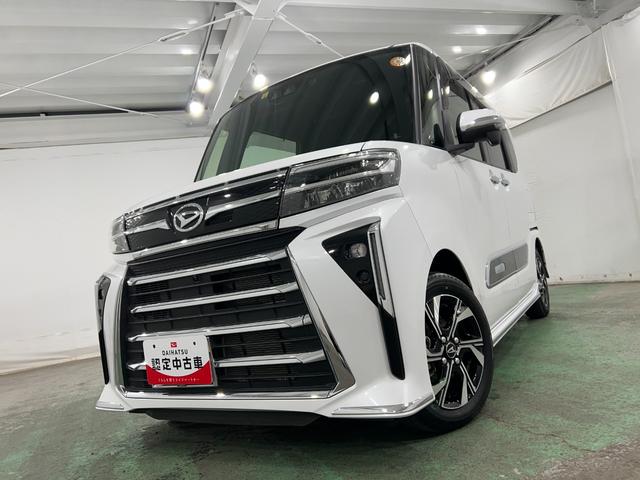 タントカスタムＸ　走行９９４１キロ／車検整備付／ナビ／ドラレコ一年保証・走行距離無制限走行９９４１キロ　フルセグナビ　ブルートゥース　全周囲カメラ　ドラレコ　クリアランスソナー　オートライト　ＬＥＤヘッドライト　シートヒーター　両側電動スライドドア（埼玉県）の中古車