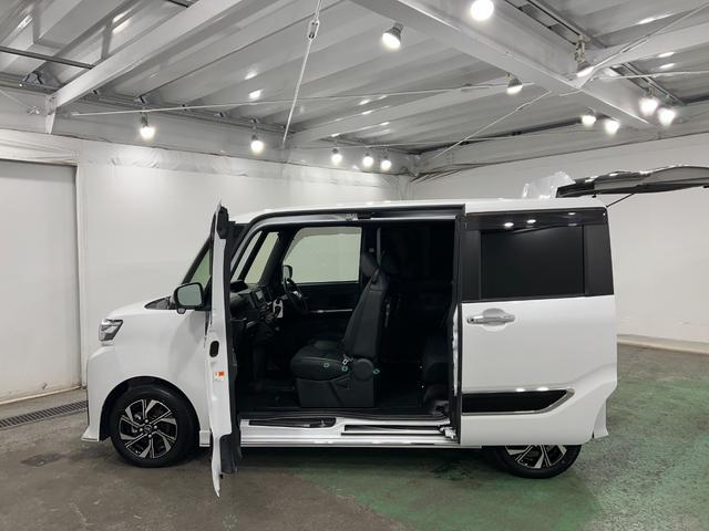 タントカスタムＸ　走行９９４１キロ／車検整備付／ナビ／ドラレコ一年保証・走行距離無制限走行９９４１キロ　フルセグナビ　ブルートゥース　全周囲カメラ　ドラレコ　クリアランスソナー　オートライト　ＬＥＤヘッドライト　シートヒーター　両側電動スライドドア（埼玉県）の中古車
