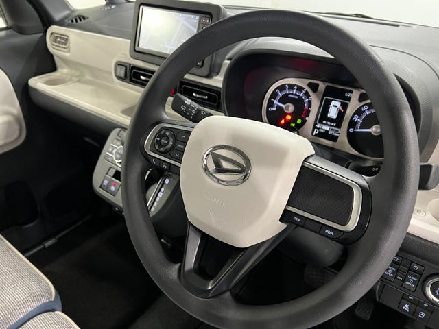 ムーヴキャンバスストライプスＧ　走行８７５６キロ／車検整備付／純正ナビ一年保証・走行距離無制限走行８７５６キロ　フルセグナビ　バックカメラ　ブルートゥース　クリアランスソナー　　オートライト　ＬＥＤヘッドライト　ベンチシート　シートヒーター　両側電動スライドドア（埼玉県）の中古車