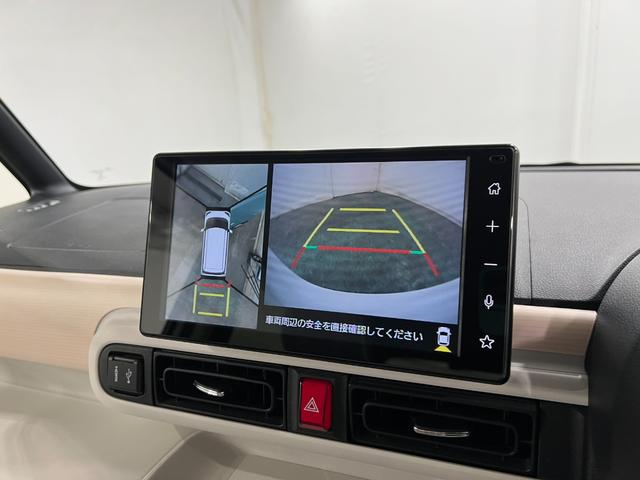 ムーヴキャンバスストライプスＧターボ　走行１４２１０キロ／ディスプレイＯＤ一年保証・走行距離無制限　走行１４２１０キロ　ディスプレイオーディオ　全周囲カメラ　ドラレコ　クリアランスソナー　オートライト　ＬＥＤヘッドライト　ベンチシート　シートヒーター　両側電動スライドドア（埼玉県）の中古車