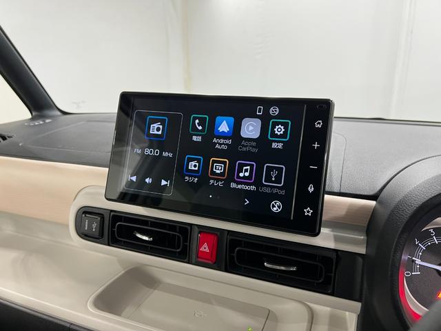 ムーヴキャンバスストライプスＧターボ　走行１４２１０キロ／ディスプレイＯＤ一年保証・走行距離無制限　走行１４２１０キロ　ディスプレイオーディオ　全周囲カメラ　ドラレコ　クリアランスソナー　オートライト　ＬＥＤヘッドライト　ベンチシート　シートヒーター　両側電動スライドドア（埼玉県）の中古車