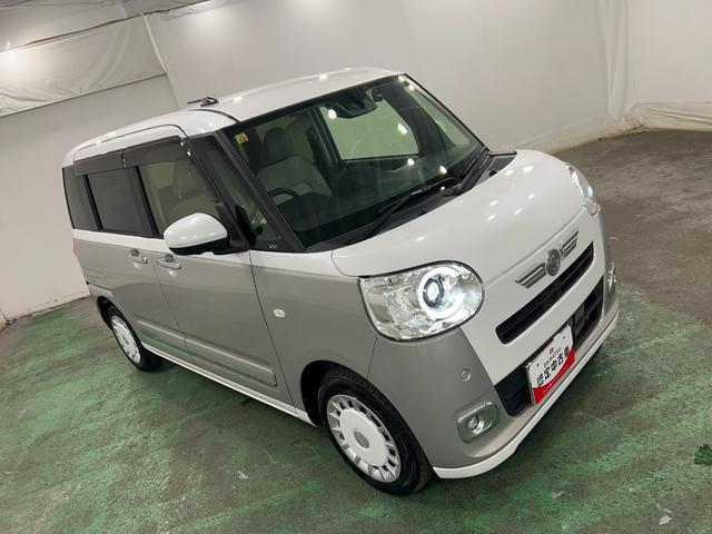 ムーヴキャンバスストライプスＧターボ　走行５８６５キロ／純正ナビ／ドラレコ１年保証距離無制限　走行距離５８６５キロ　純正フルセグナビ　パノラマモニター　ドラレコ　純正マット　サイドエアバッグ　ＬＥＤヘッドランプ　アイドリングストップ　シートヒーター　両側電動スライドドア（埼玉県）の中古車