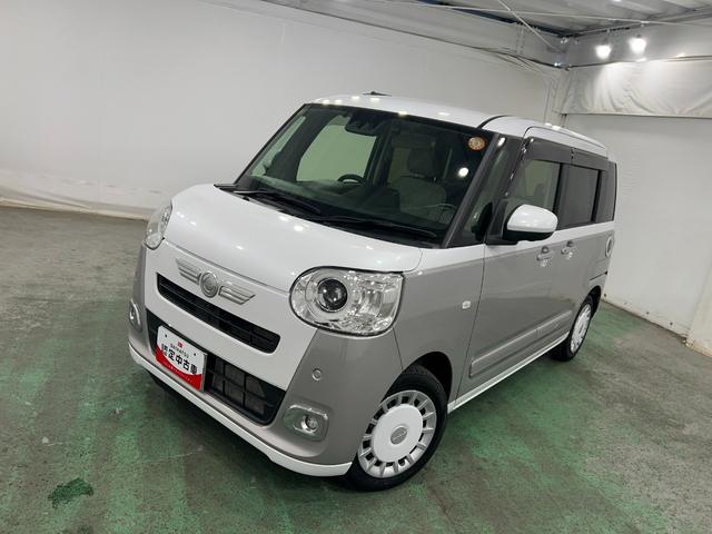 ムーヴキャンバスストライプスＧターボ　走行５８６５キロ／純正ナビ／ドラレコ１年保証距離無制限　走行距離５８６５キロ　純正フルセグナビ　パノラマモニター　ドラレコ　純正マット　サイドエアバッグ　ＬＥＤヘッドランプ　アイドリングストップ　シートヒーター　両側電動スライドドア（埼玉県）の中古車