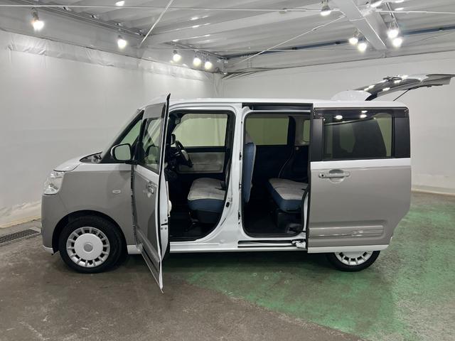 ムーヴキャンバスストライプスＧターボ　走行５８６５キロ／純正ナビ／ドラレコ１年保証距離無制限　走行距離５８６５キロ　純正フルセグナビ　パノラマモニター　ドラレコ　純正マット　サイドエアバッグ　ＬＥＤヘッドランプ　アイドリングストップ　シートヒーター　両側電動スライドドア（埼玉県）の中古車