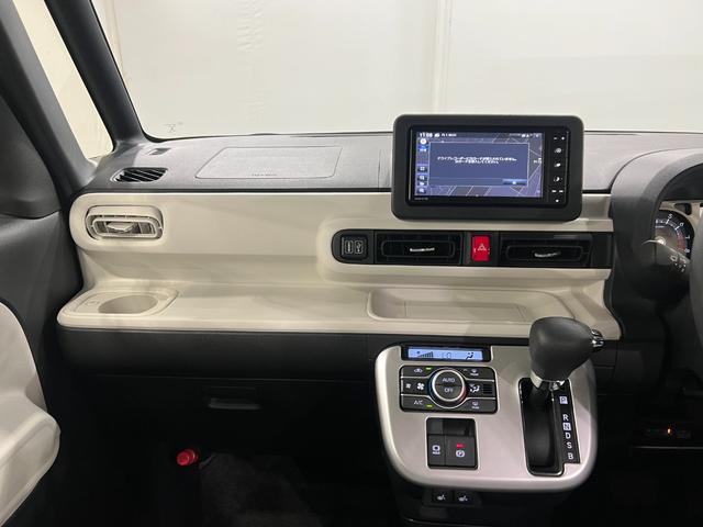 ムーヴキャンバスストライプスＧターボ　走行６９４５キロ／車検整備付／純正ナビ一年保証・走行距離無制限　フルセグナビ　ＥＴＣ　前後ドラレコ　バックカメラ　クリアランスソナー　オートライト　ＬＥＤヘッドライト　シートヒーター　両側電動スライドドア（埼玉県）の中古車