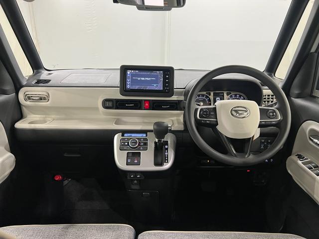 ムーヴキャンバスストライプスＧターボ　走行６９４５キロ／車検整備付／純正ナビ一年保証・走行距離無制限　フルセグナビ　ＥＴＣ　前後ドラレコ　バックカメラ　クリアランスソナー　オートライト　ＬＥＤヘッドライト　シートヒーター　両側電動スライドドア（埼玉県）の中古車